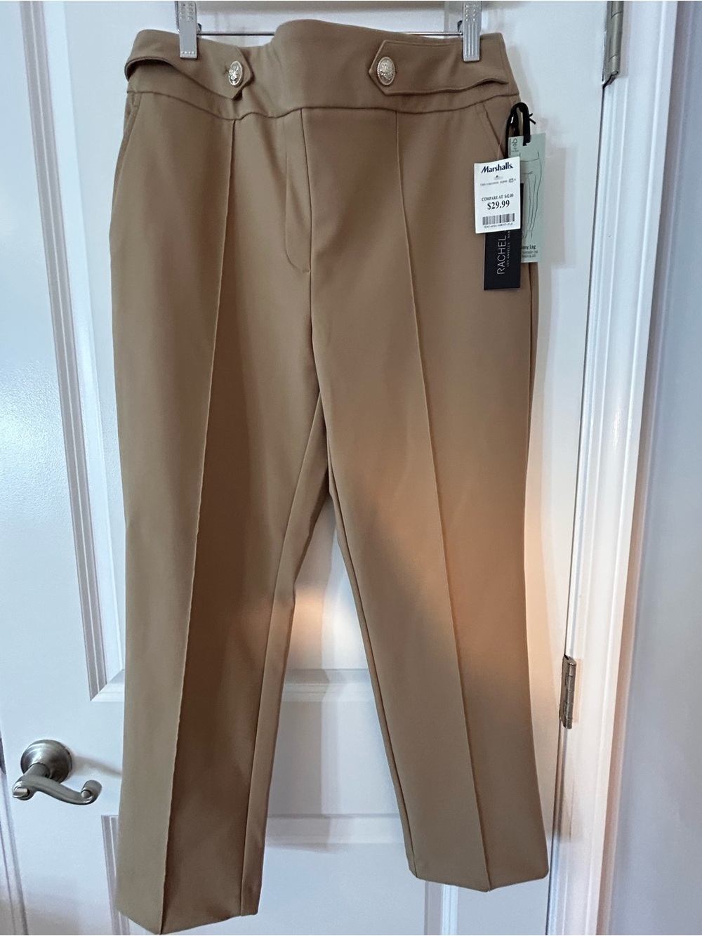 Rachel Zoe women’s dress pants, camel/khaki color.